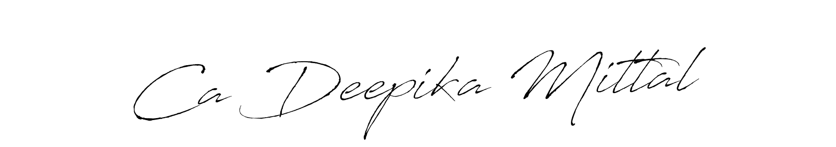 Also we have Ca Deepika Mittal name is the best signature style. Create professional handwritten signature collection using Antro_Vectra autograph style. Ca Deepika Mittal signature style 6 images and pictures png