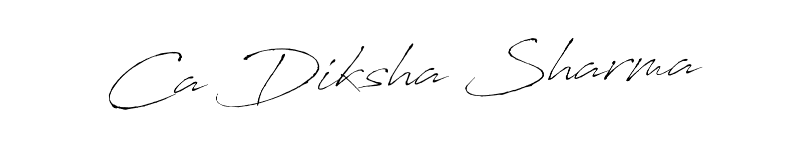 How to make Ca Diksha Sharma name signature. Use Antro_Vectra style for creating short signs online. This is the latest handwritten sign. Ca Diksha Sharma signature style 6 images and pictures png