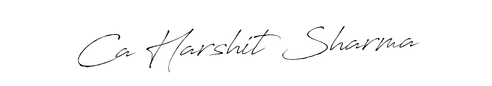 Antro_Vectra is a professional signature style that is perfect for those who want to add a touch of class to their signature. It is also a great choice for those who want to make their signature more unique. Get Ca Harshit Sharma name to fancy signature for free. Ca Harshit Sharma signature style 6 images and pictures png
