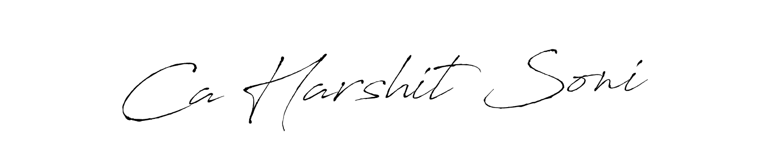 Make a beautiful signature design for name Ca Harshit Soni. Use this online signature maker to create a handwritten signature for free. Ca Harshit Soni signature style 6 images and pictures png