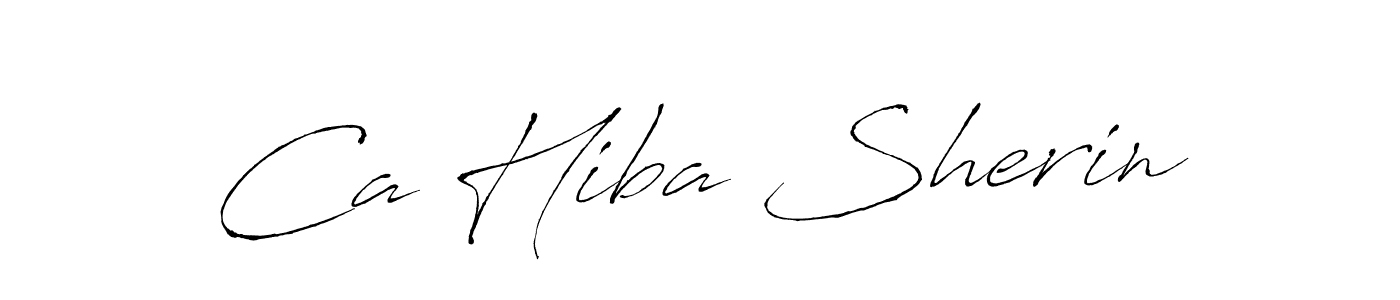 Make a beautiful signature design for name Ca Hiba Sherin. Use this online signature maker to create a handwritten signature for free. Ca Hiba Sherin signature style 6 images and pictures png