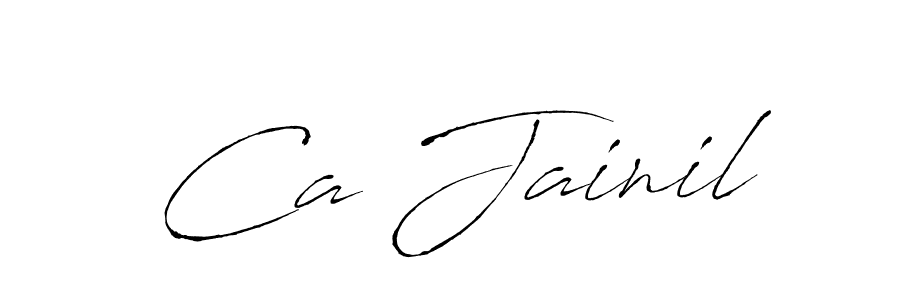 Use a signature maker to create a handwritten signature online. With this signature software, you can design (Antro_Vectra) your own signature for name Ca Jainil. Ca Jainil signature style 6 images and pictures png