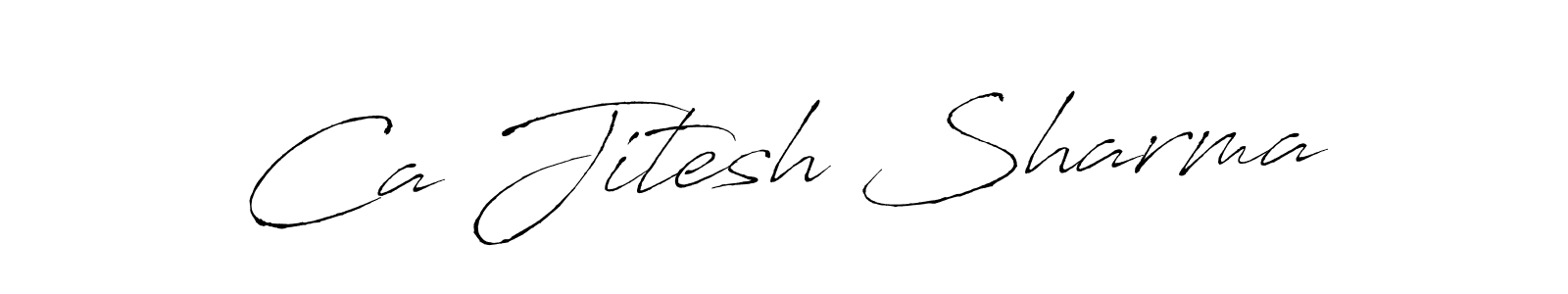 Design your own signature with our free online signature maker. With this signature software, you can create a handwritten (Antro_Vectra) signature for name Ca Jitesh Sharma. Ca Jitesh Sharma signature style 6 images and pictures png