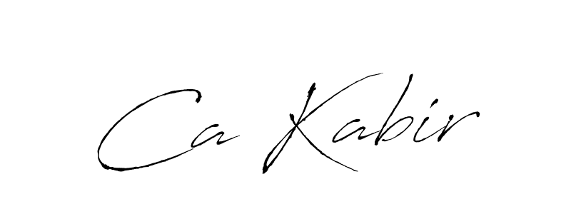 Also we have Ca Kabir name is the best signature style. Create professional handwritten signature collection using Antro_Vectra autograph style. Ca Kabir signature style 6 images and pictures png