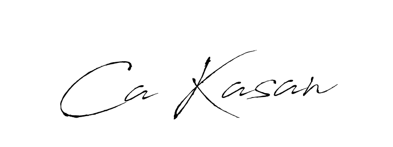 Make a beautiful signature design for name Ca Kasan. With this signature (Antro_Vectra) style, you can create a handwritten signature for free. Ca Kasan signature style 6 images and pictures png