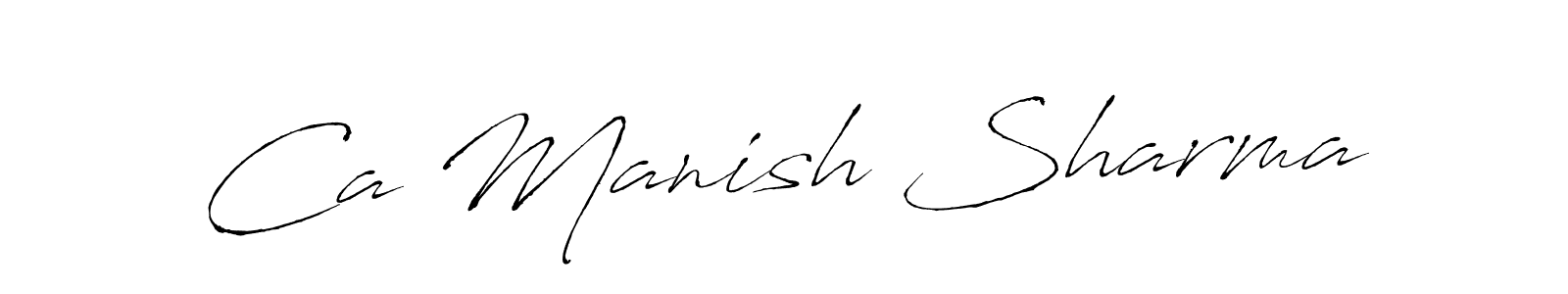 Use a signature maker to create a handwritten signature online. With this signature software, you can design (Antro_Vectra) your own signature for name Ca Manish Sharma. Ca Manish Sharma signature style 6 images and pictures png