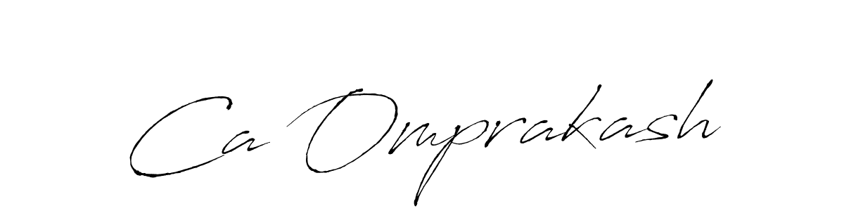 Antro_Vectra is a professional signature style that is perfect for those who want to add a touch of class to their signature. It is also a great choice for those who want to make their signature more unique. Get Ca Omprakash name to fancy signature for free. Ca Omprakash signature style 6 images and pictures png
