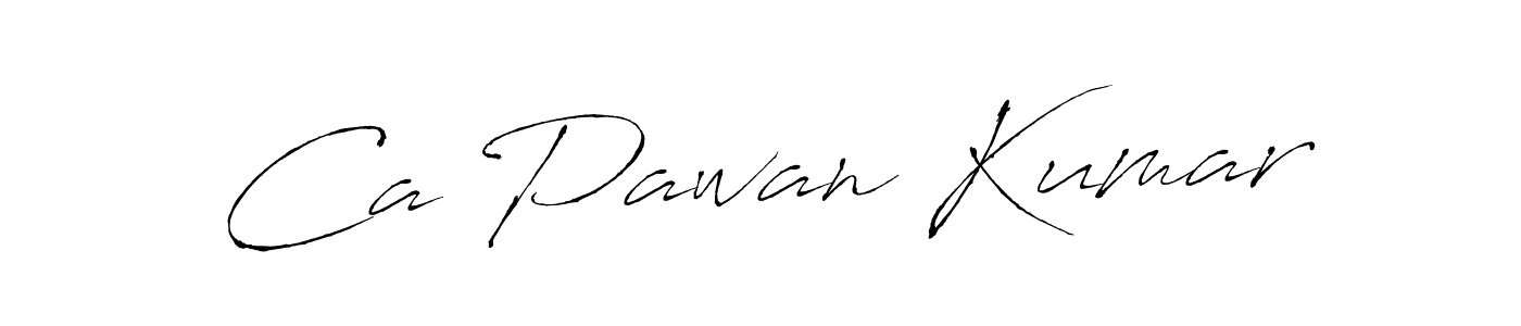Make a beautiful signature design for name Ca Pawan Kumar. With this signature (Antro_Vectra) style, you can create a handwritten signature for free. Ca Pawan Kumar signature style 6 images and pictures png