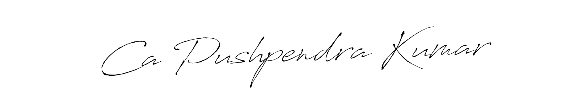 Antro_Vectra is a professional signature style that is perfect for those who want to add a touch of class to their signature. It is also a great choice for those who want to make their signature more unique. Get Ca Pushpendra Kumar name to fancy signature for free. Ca Pushpendra Kumar signature style 6 images and pictures png