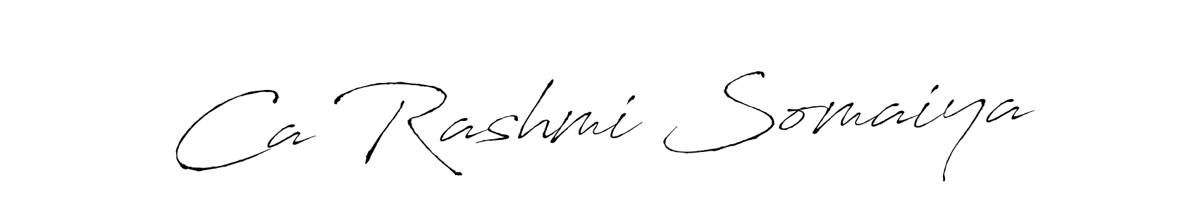 Make a beautiful signature design for name Ca Rashmi Somaiya. Use this online signature maker to create a handwritten signature for free. Ca Rashmi Somaiya signature style 6 images and pictures png
