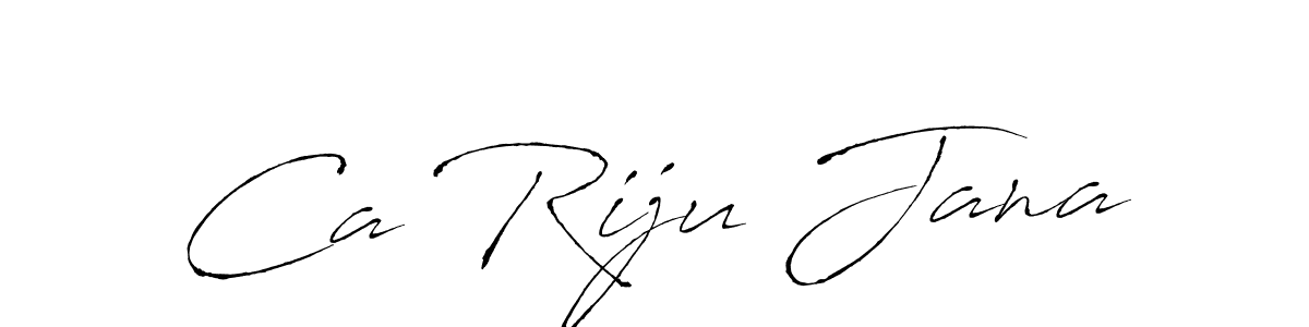 Also You can easily find your signature by using the search form. We will create Ca Riju Jana name handwritten signature images for you free of cost using Antro_Vectra sign style. Ca Riju Jana signature style 6 images and pictures png