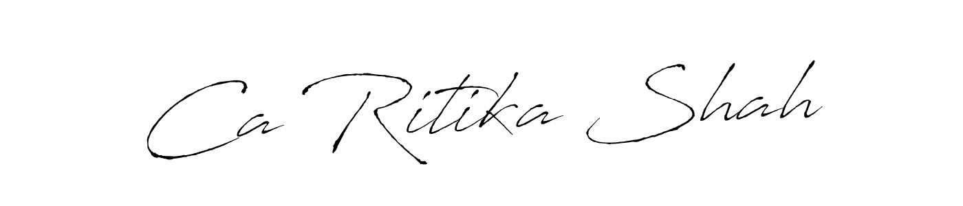 It looks lik you need a new signature style for name Ca Ritika Shah. Design unique handwritten (Antro_Vectra) signature with our free signature maker in just a few clicks. Ca Ritika Shah signature style 6 images and pictures png