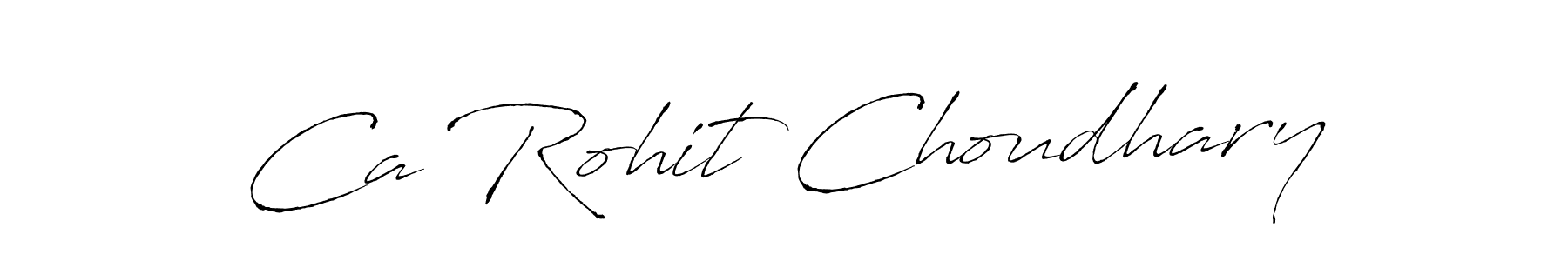 How to make Ca Rohit Choudhary name signature. Use Antro_Vectra style for creating short signs online. This is the latest handwritten sign. Ca Rohit Choudhary signature style 6 images and pictures png