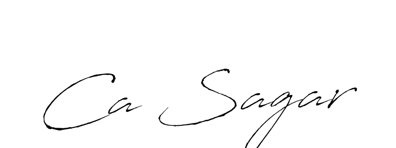 How to make Ca Sagar signature? Antro_Vectra is a professional autograph style. Create handwritten signature for Ca Sagar name. Ca Sagar signature style 6 images and pictures png