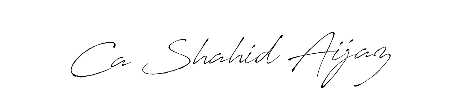 See photos of Ca Shahid Aijaz official signature by Spectra . Check more albums & portfolios. Read reviews & check more about Antro_Vectra font. Ca Shahid Aijaz signature style 6 images and pictures png