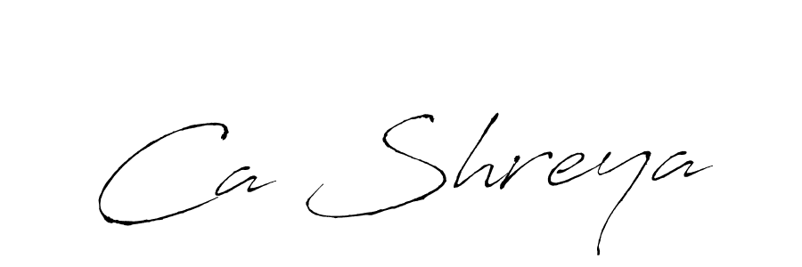 Also we have Ca Shreya name is the best signature style. Create professional handwritten signature collection using Antro_Vectra autograph style. Ca Shreya signature style 6 images and pictures png