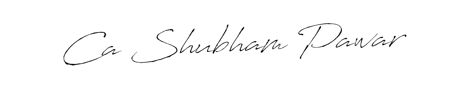 Design your own signature with our free online signature maker. With this signature software, you can create a handwritten (Antro_Vectra) signature for name Ca Shubham Pawar. Ca Shubham Pawar signature style 6 images and pictures png