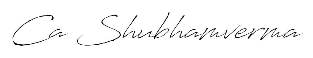 Create an unforgettable impression when signing with Ca Shubhamverma name styled in Antro_Vectra typography. 100% free online generator. Ca Shubhamverma signature style 6 images and pictures png