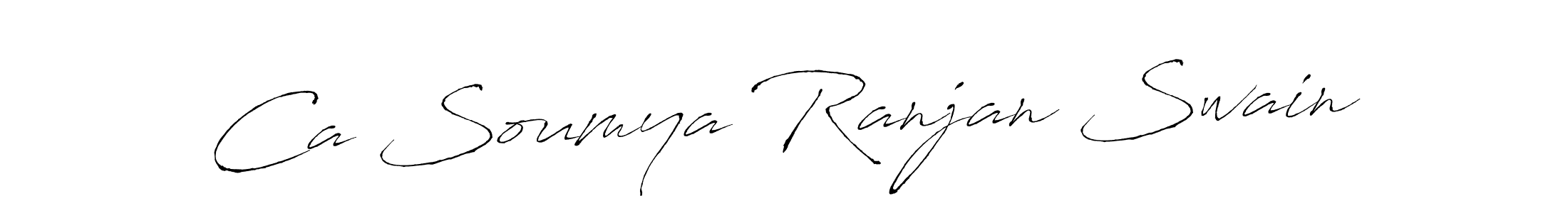 Ca Soumya Ranjan Swain stylish signature style. Best Handwritten Sign (Antro_Vectra) for my name. Handwritten Signature Collection Ideas for my name Ca Soumya Ranjan Swain. Ca Soumya Ranjan Swain signature style 6 images and pictures png