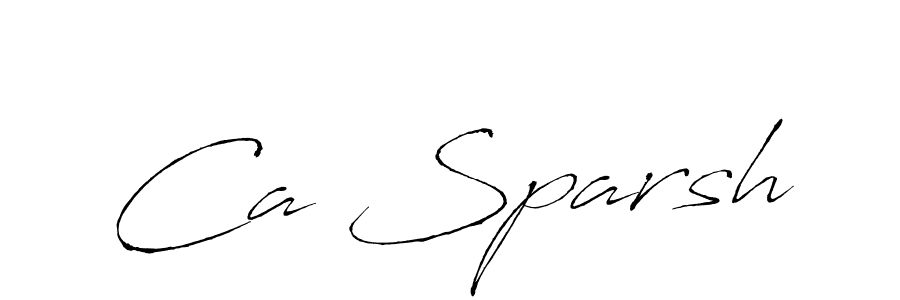 Design your own signature with our free online signature maker. With this signature software, you can create a handwritten (Antro_Vectra) signature for name Ca Sparsh. Ca Sparsh signature style 6 images and pictures png