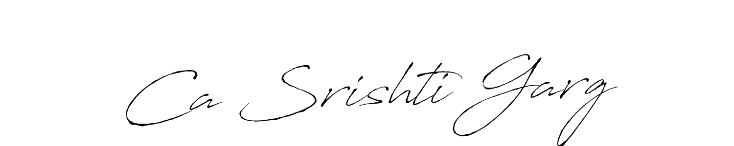 Similarly Antro_Vectra is the best handwritten signature design. Signature creator online .You can use it as an online autograph creator for name Ca Srishti Garg. Ca Srishti Garg signature style 6 images and pictures png