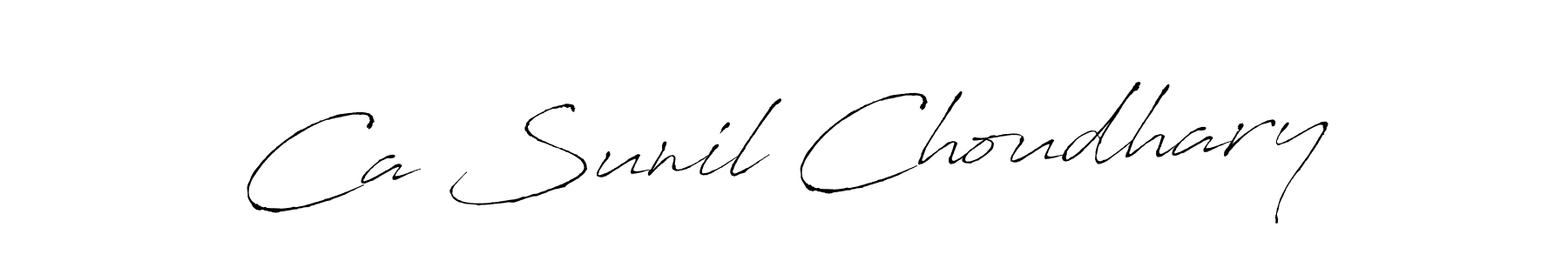 It looks lik you need a new signature style for name Ca Sunil Choudhary. Design unique handwritten (Antro_Vectra) signature with our free signature maker in just a few clicks. Ca Sunil Choudhary signature style 6 images and pictures png