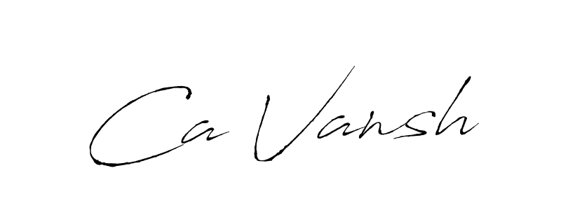 Design your own signature with our free online signature maker. With this signature software, you can create a handwritten (Antro_Vectra) signature for name Ca Vansh. Ca Vansh signature style 6 images and pictures png