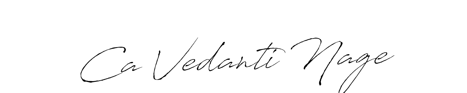 The best way (Antro_Vectra) to make a short signature is to pick only two or three words in your name. The name Ca Vedanti Nage include a total of six letters. For converting this name. Ca Vedanti Nage signature style 6 images and pictures png