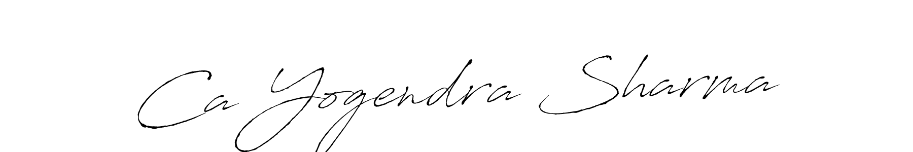 Create a beautiful signature design for name Ca Yogendra Sharma. With this signature (Antro_Vectra) fonts, you can make a handwritten signature for free. Ca Yogendra Sharma signature style 6 images and pictures png