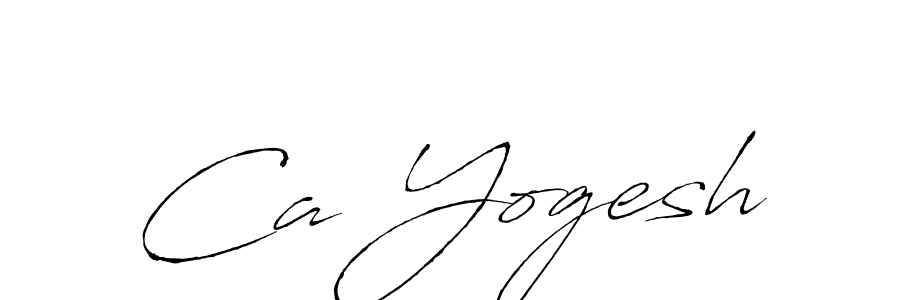 Design your own signature with our free online signature maker. With this signature software, you can create a handwritten (Antro_Vectra) signature for name Ca Yogesh. Ca Yogesh signature style 6 images and pictures png