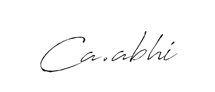 You should practise on your own different ways (Antro_Vectra) to write your name (Ca.abhi) in signature. don't let someone else do it for you. Ca.abhi signature style 6 images and pictures png