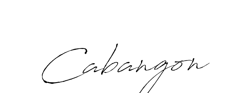 How to make Cabangon signature? Antro_Vectra is a professional autograph style. Create handwritten signature for Cabangon name. Cabangon signature style 6 images and pictures png