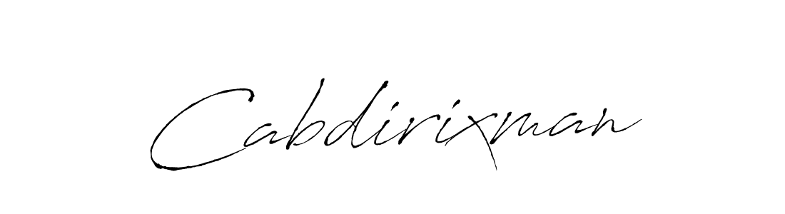 Antro_Vectra is a professional signature style that is perfect for those who want to add a touch of class to their signature. It is also a great choice for those who want to make their signature more unique. Get Cabdirixman name to fancy signature for free. Cabdirixman signature style 6 images and pictures png