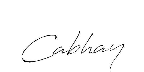 Design your own signature with our free online signature maker. With this signature software, you can create a handwritten (Antro_Vectra) signature for name Cabhay. Cabhay signature style 6 images and pictures png