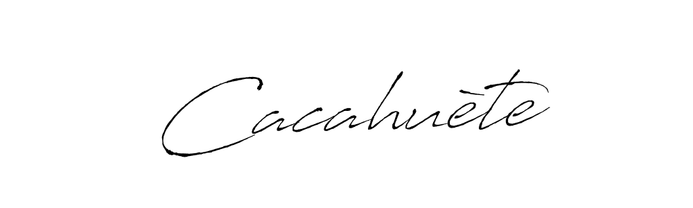 How to make Cacahuète name signature. Use Antro_Vectra style for creating short signs online. This is the latest handwritten sign. Cacahuète signature style 6 images and pictures png