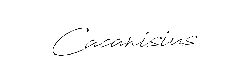 Use a signature maker to create a handwritten signature online. With this signature software, you can design (Antro_Vectra) your own signature for name Cacanisius. Cacanisius signature style 6 images and pictures png