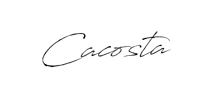 You should practise on your own different ways (Antro_Vectra) to write your name (Cacosta) in signature. don't let someone else do it for you. Cacosta signature style 6 images and pictures png