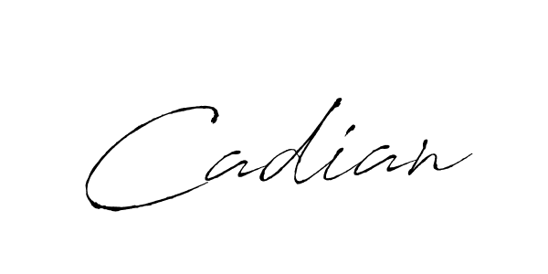 Use a signature maker to create a handwritten signature online. With this signature software, you can design (Antro_Vectra) your own signature for name Cadian. Cadian signature style 6 images and pictures png