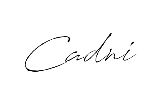 Use a signature maker to create a handwritten signature online. With this signature software, you can design (Antro_Vectra) your own signature for name Cadni. Cadni signature style 6 images and pictures png