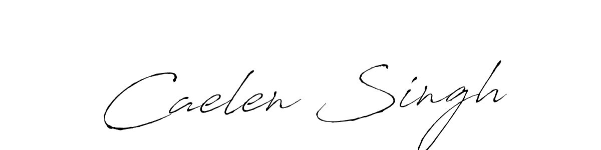 Make a beautiful signature design for name Caelen Singh. With this signature (Antro_Vectra) style, you can create a handwritten signature for free. Caelen Singh signature style 6 images and pictures png
