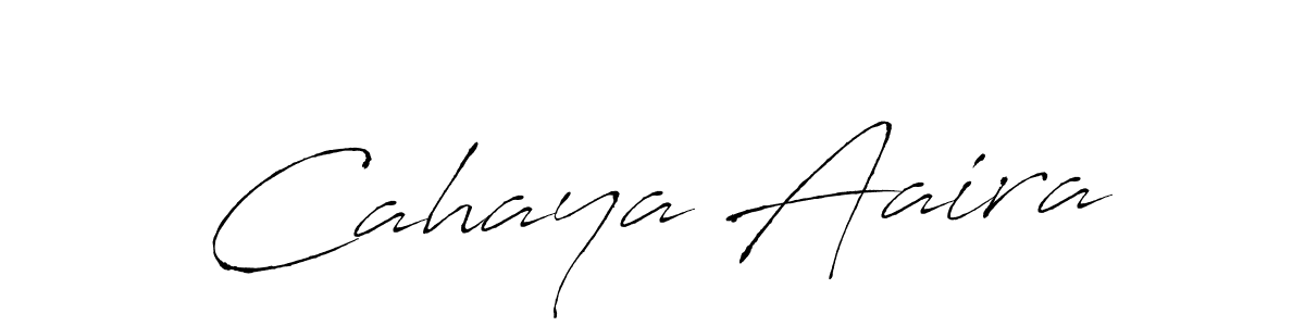 Use a signature maker to create a handwritten signature online. With this signature software, you can design (Antro_Vectra) your own signature for name Cahaya Aaira. Cahaya Aaira signature style 6 images and pictures png