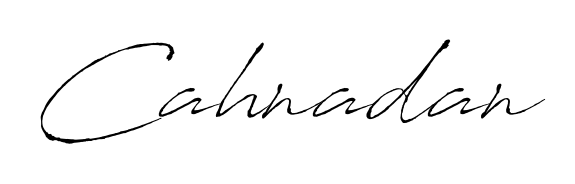 Stand out with a creative autograph for Cahnadan. The Antro_Vectra styling blends modern aesthetics with classic signature flourishes. Cahnadan signature style 6 images and pictures png