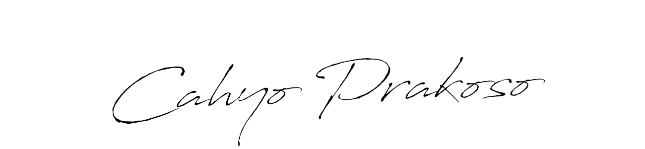 Make a beautiful signature design for name Cahyo Prakoso. With this signature (Antro_Vectra) style, you can create a handwritten signature for free. Cahyo Prakoso signature style 6 images and pictures png
