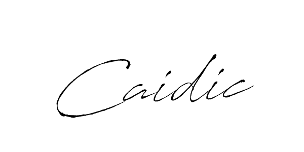 Make a beautiful signature design for name Caidic. With this signature (Antro_Vectra) style, you can create a handwritten signature for free. Caidic signature style 6 images and pictures png