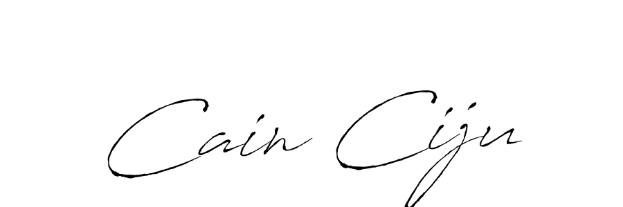 Create a beautiful signature design for name Cain Ciju. With this signature (Antro_Vectra) fonts, you can make a handwritten signature for free. Cain Ciju signature style 6 images and pictures png