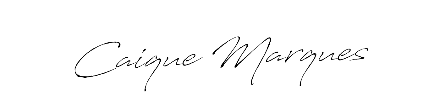 Make a beautiful signature design for name Caique Marques. With this signature (Antro_Vectra) style, you can create a handwritten signature for free. Caique Marques signature style 6 images and pictures png