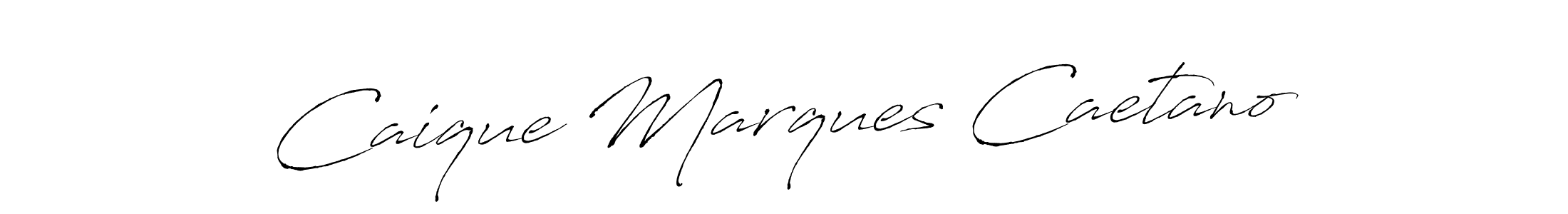 Create a beautiful signature design for name Caique Marques Caetano. With this signature (Antro_Vectra) fonts, you can make a handwritten signature for free. Caique Marques Caetano signature style 6 images and pictures png