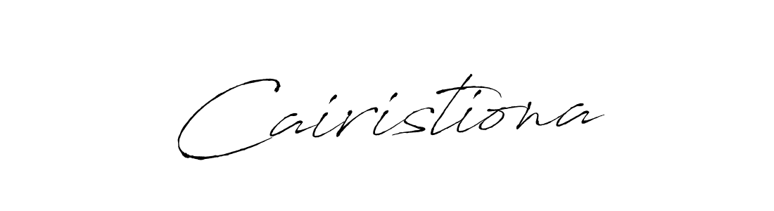 Make a beautiful signature design for name Cairistiona. With this signature (Antro_Vectra) style, you can create a handwritten signature for free. Cairistiona signature style 6 images and pictures png