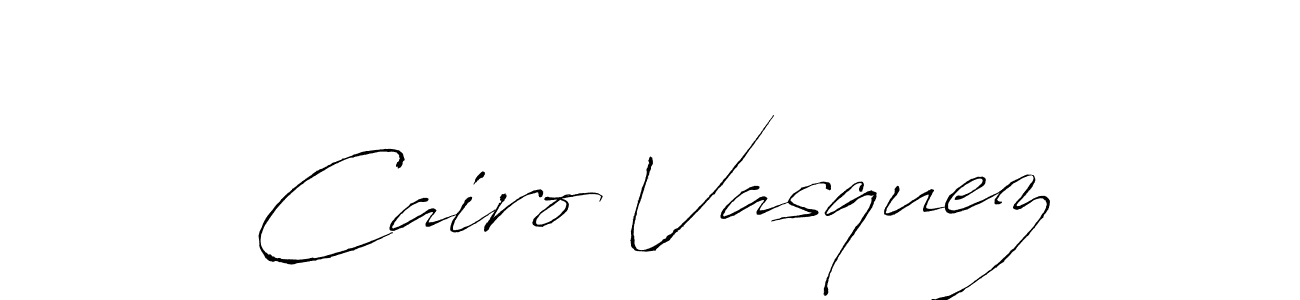 Once you've used our free online signature maker to create your best signature Antro_Vectra style, it's time to enjoy all of the benefits that Cairo Vasquez name signing documents. Cairo Vasquez signature style 6 images and pictures png