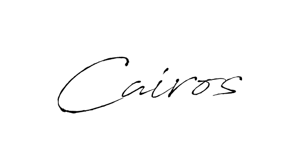 Make a beautiful signature design for name Cairos. With this signature (Antro_Vectra) style, you can create a handwritten signature for free. Cairos signature style 6 images and pictures png
